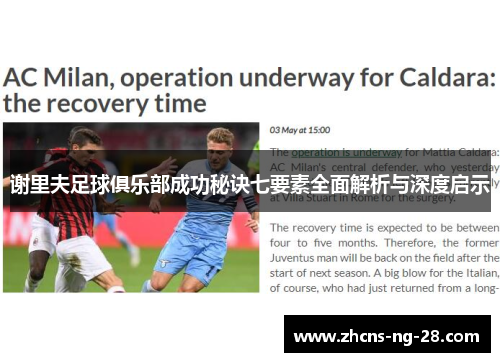 谢里夫足球俱乐部成功秘诀七要素全面解析与深度启示 谢里夫足球俱乐部成功秘诀七要素全面解析与深度启示